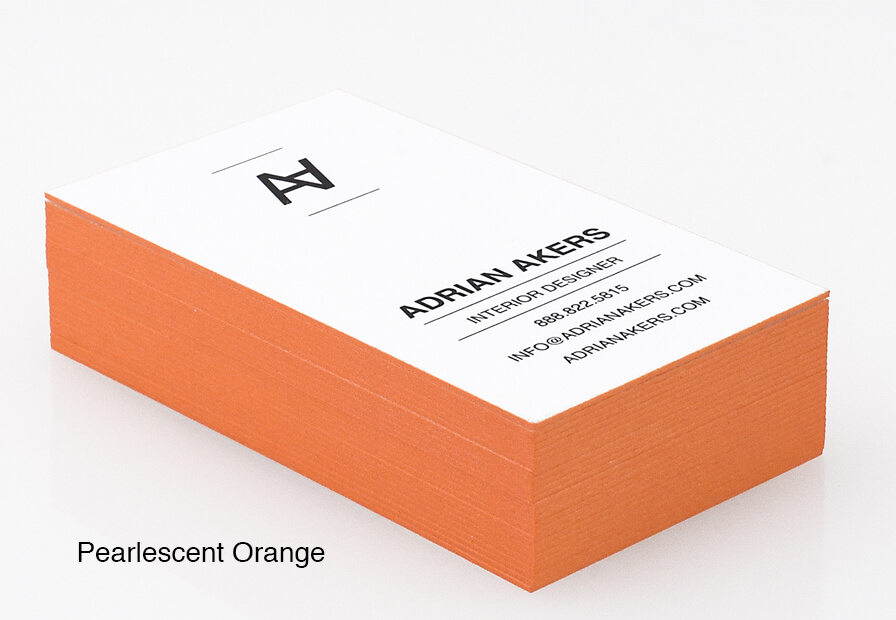 Painted Edge Business Cards Colored Edge Business Cards Primoprint